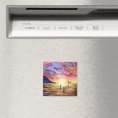 Kauai Living Ocean Paddle Boarding Magnet (In Situ (Geschirrspüler))