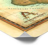 Kauai Map Poster (Ecke)