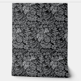 Kauai Morning Hawaiian Protea Floral - Black Tapete