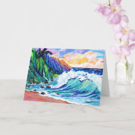 Kauai Na Pali Coast Tropical Greeting Card Karte