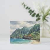 Kauai Na Pali Küste Postkarte (Stehend Vorderseite)