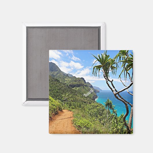 Kauai - Na Pali Küste tropische Landschaft Magnet (Vorderseite/Rückseite)