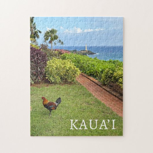 Kauai Ninini Point Leuchtturm Hawaii Puzzle (Vertikal)