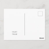 Kauai Ninini Point Lighthouse Hawaii Postkarte (Rückseite)