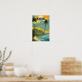 Kauai Nostalgic Travel Poster (Küche)