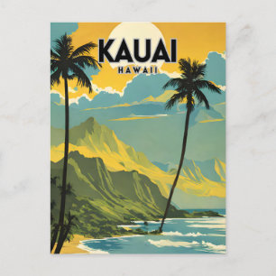 Kauai Nostalgic Travel Postkarte