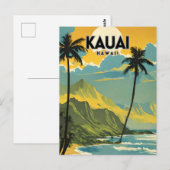 Kauai Nostalgic Travel Postkarte (Vorne/Hinten)