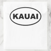 KAUAI OVALER AUFKLEBER (Tasche)