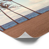 Kauai Palm Trees - Hawaii Travel Poster (Ecke)