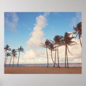 Kauai Palm Trees - Hawaii Travel Poster (Vorne)