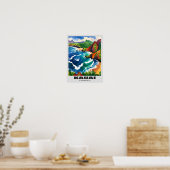 Kauai Paradise Wall Art - Tropical Hawaii Island Poster (Küche)
