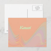 Kauai Pastel Wings Postcard Postkarte (Vorne/Hinten)