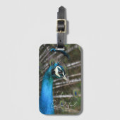 Kauai-Pfau  Gepäckanhänger (Vorderseite Vertikal)