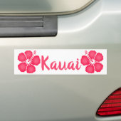 Kauai Pink Hibiskus Autoaufkleber (Auf Auto)