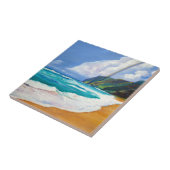 Kauai Polihale Beach mit Rainbow Keramik Tile Fliese (Seite)