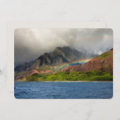 Kauai Postcard Linen Danke Stationery 12x18 Einladung (Vorne/Hinten)