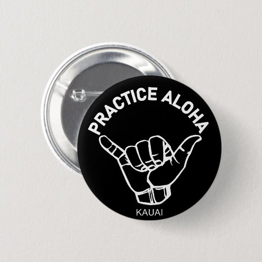Kauai - Praxis Aloha Shaka (Hang locker) Button (Vorne & Hinten)