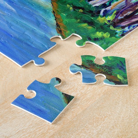 Kauai Rooster im Baumtunnel Puzzle (Seite)