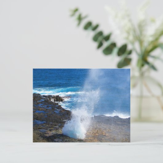 Kauai-Schlagloch Postkarte (Stehend Vorderseite)