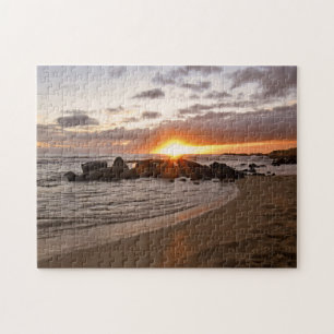 Kauai-Sonnenuntergang - Salt Pond Park - Hawaii Pu Puzzle