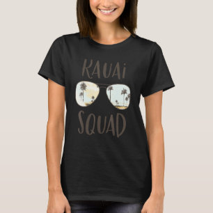 Kauai Squad Hawaii Strand Sonnenuntergang passende T-Shirt