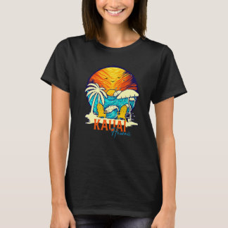 Kauai Sunset Beach Hawaiian Vacation Paare Familie T-Shirt