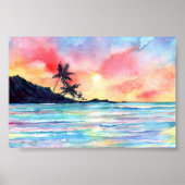 Kauai Sunset Poster (Vorne)