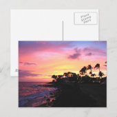 Kauai Sunset Postkarte (Vorne/Hinten)