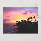 Kauai Sunset Postkarte (Vorderseite)