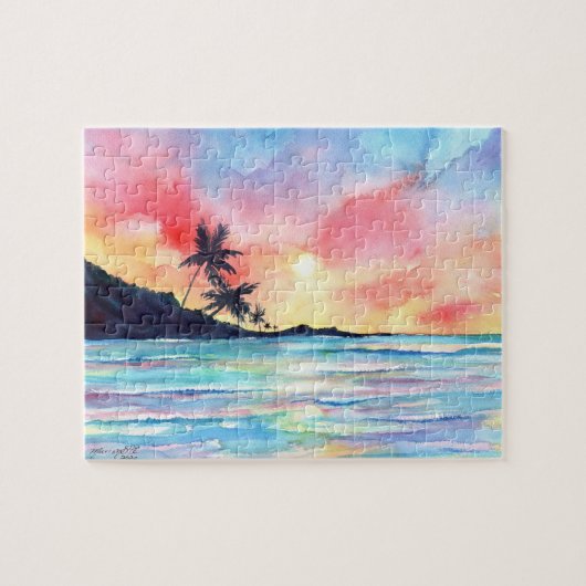 Kauai Sunset-Spiel Puzzle (Horizontal)