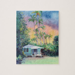 Kauai Sunset Vacation Hütte Tropisches Spiel Puzzle