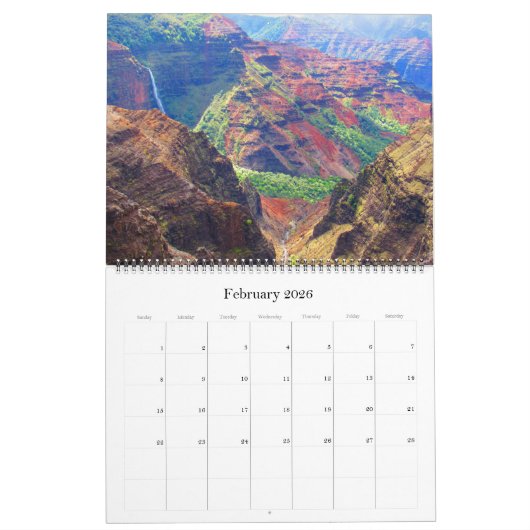 Kauai Träume 2025 groß Kalender (Feb 2026)