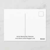 Kauai Tree Tunnel mit Rooster Postcard Postkarte (Rückseite)