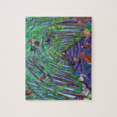 Kauai Tree Tunnel with Roosters and Chickens Puzzle (Vertikal)