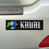 KAUAI - Tribal Honu Rainbow Autoaufkleber (Auf Auto)