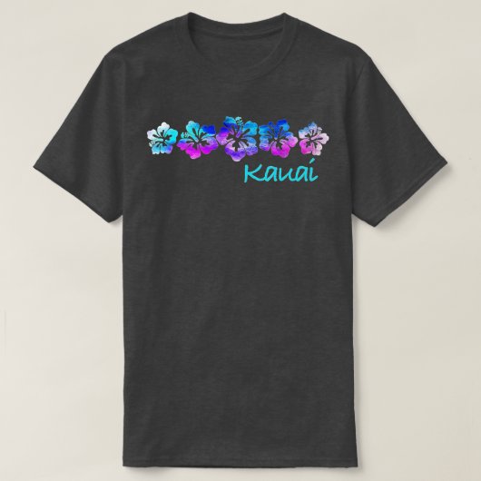 Kauai Vintag Hibiskus Blume T-Shirt (Design vorne)