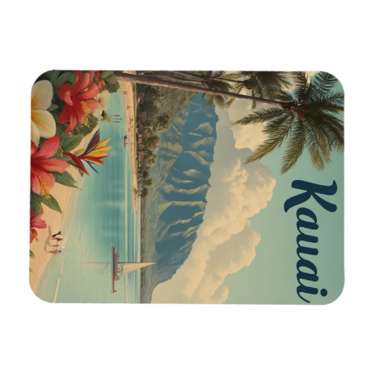 Kauai Vintag Magnet (Horizontal)