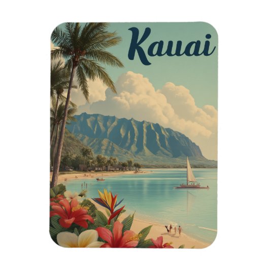 Kauai Vintag Magnet (Vertikal)