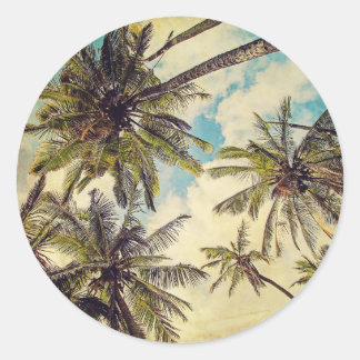 Kauai Vintage Palmen Aufkleber