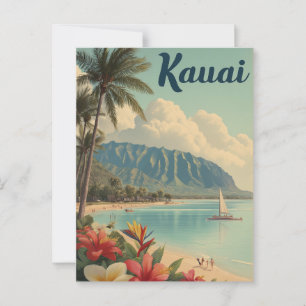 Kauai Vintage Postkarte