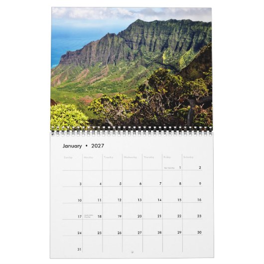 Kauai-Wandkalender Kalender (Jan 2027)