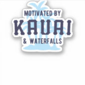 Kauai & Waterfall Reise Lover Aufkleber (Vorderseite)
