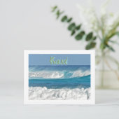 KAUAI WAVES POSTKARTE (Stehend Vorderseite)