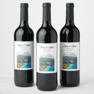 Kauai Wedding Wine Label Weinetikett