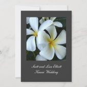 Kauaiplumeria-Hochzeit Einladung (Vorderseite)