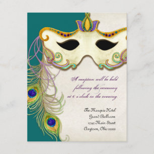 Kauaummasquerade Maskenball - UAWG Response Card Begleitkarte