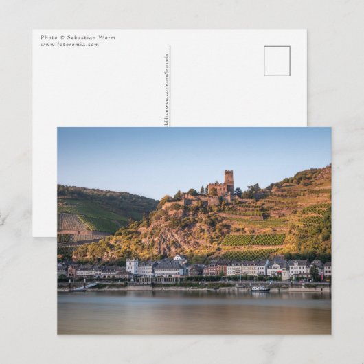 Kaub am Rhein Deutschland Postkarte (Vorne/Hinten)