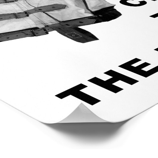 Kauen durch die Restraints Funny Poster (Ecke)