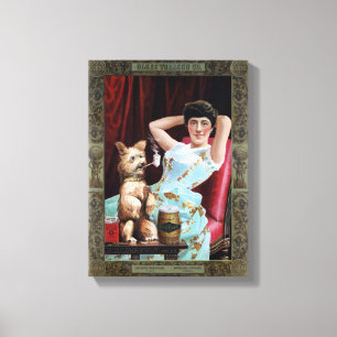 Kauen-Kugel-Vintages Plakat des Kugel-Tabak-Co. Leinwanddruck