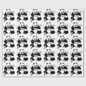 Kauen Panda Geschenkpapier (Flach)